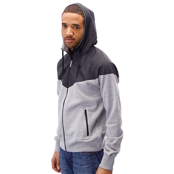 Bluza męska NIKE BLUZA   WINDRUNNER FZ HOODY 510139067 kolor szary