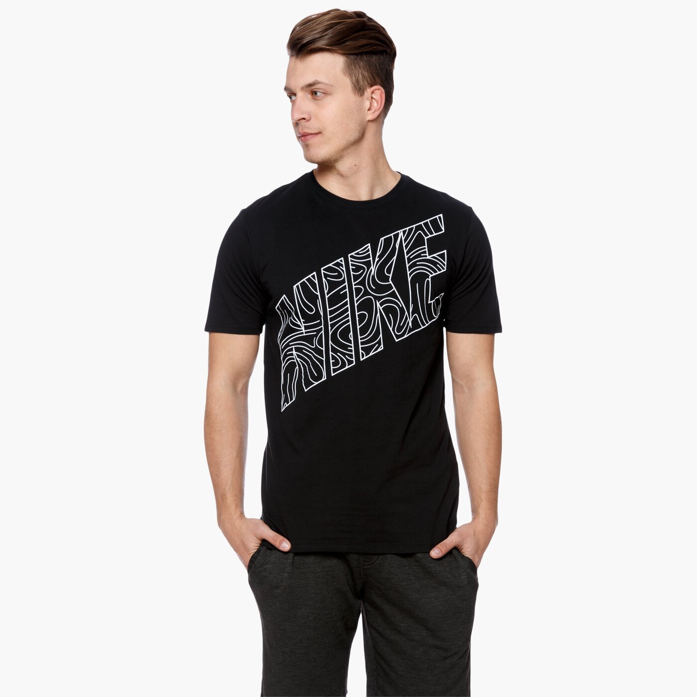 Koszulka męska NIKE T-SHIRT M KAISHI BLOCK 834725010 kolor czarny