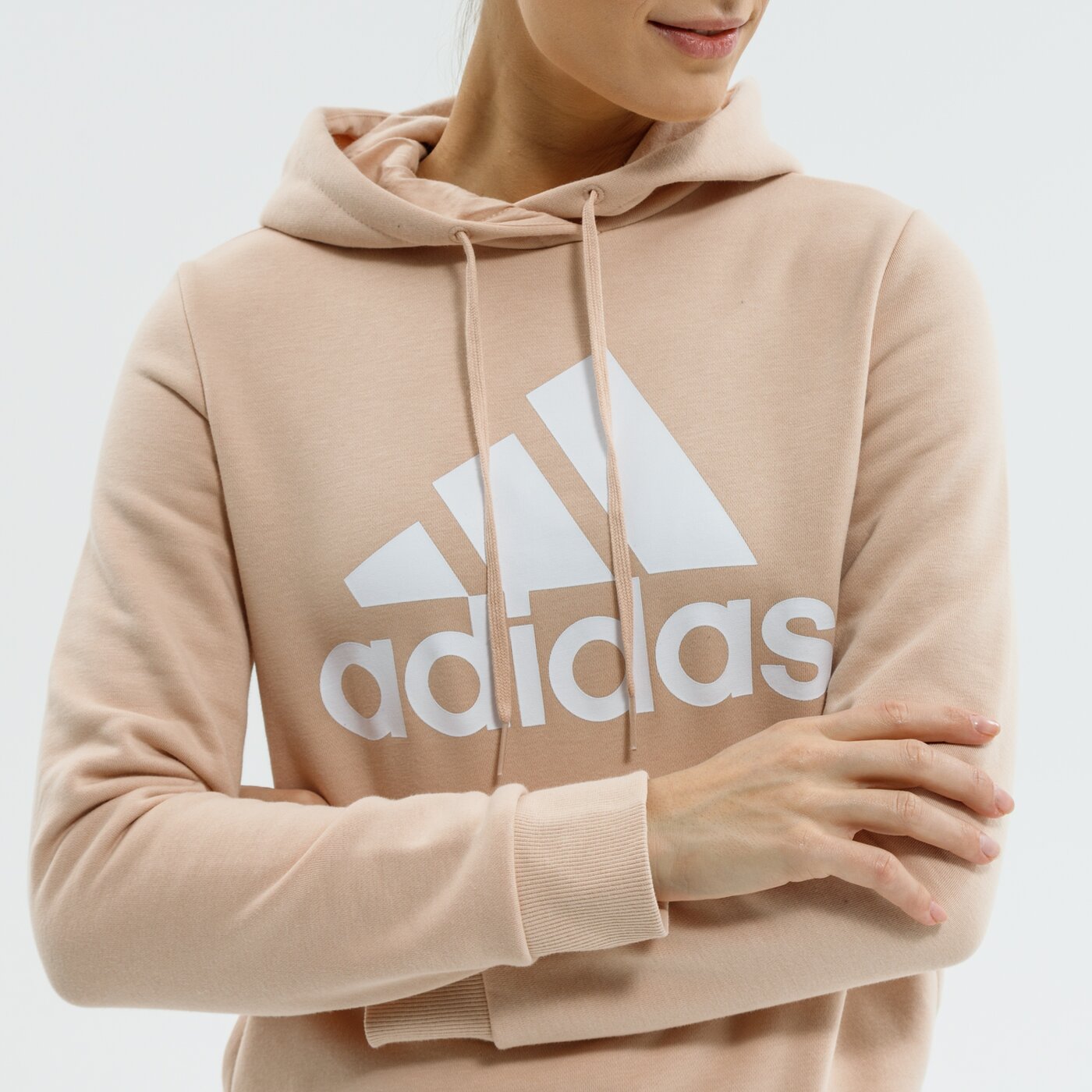 Bluza damska ADIDAS BLUZA Z KAPTUREM W 3S T h07891 kolor beżowy