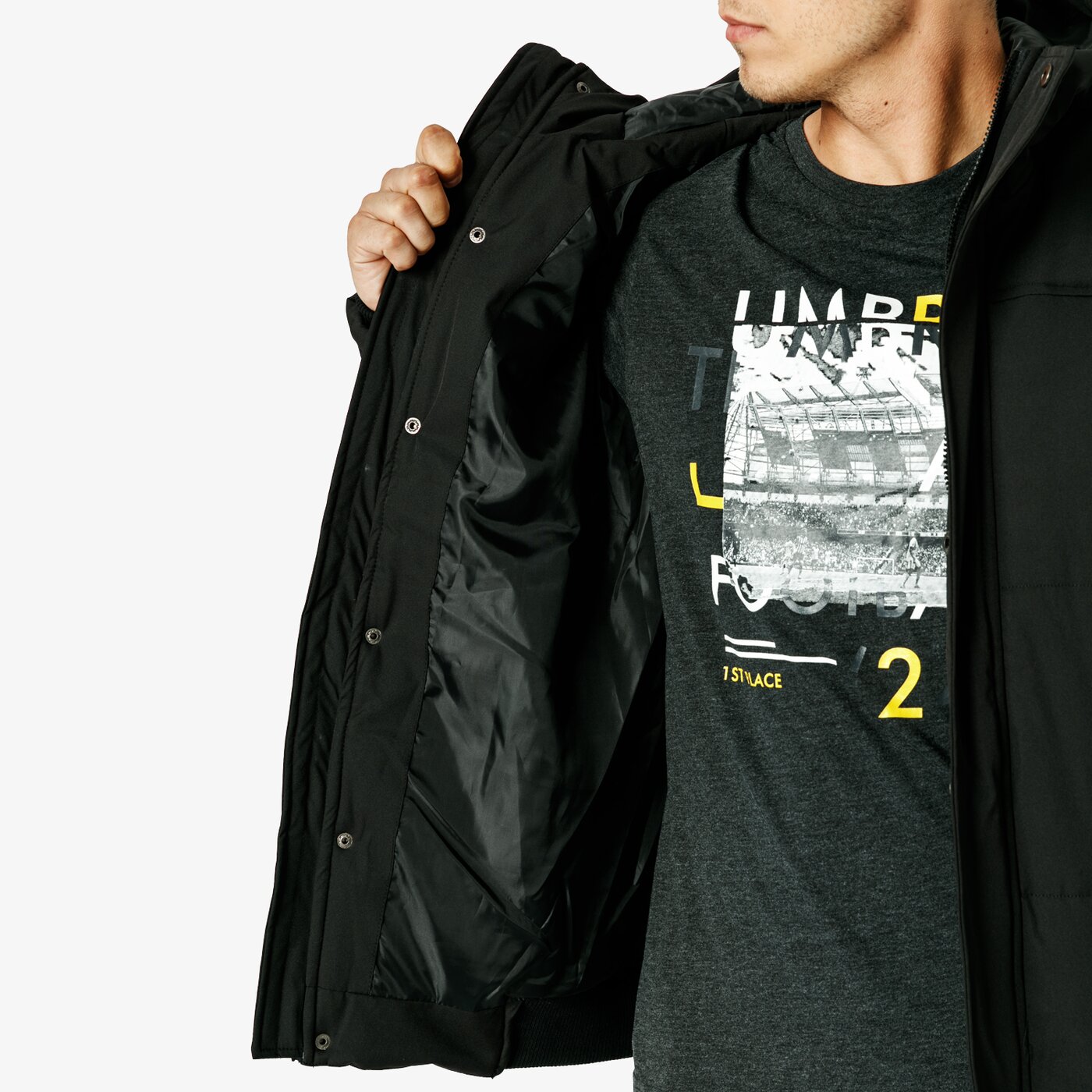 Kurtka zimowa męska UMBRO KURTKA CHAROITE ul38kum18001 kolor czarny