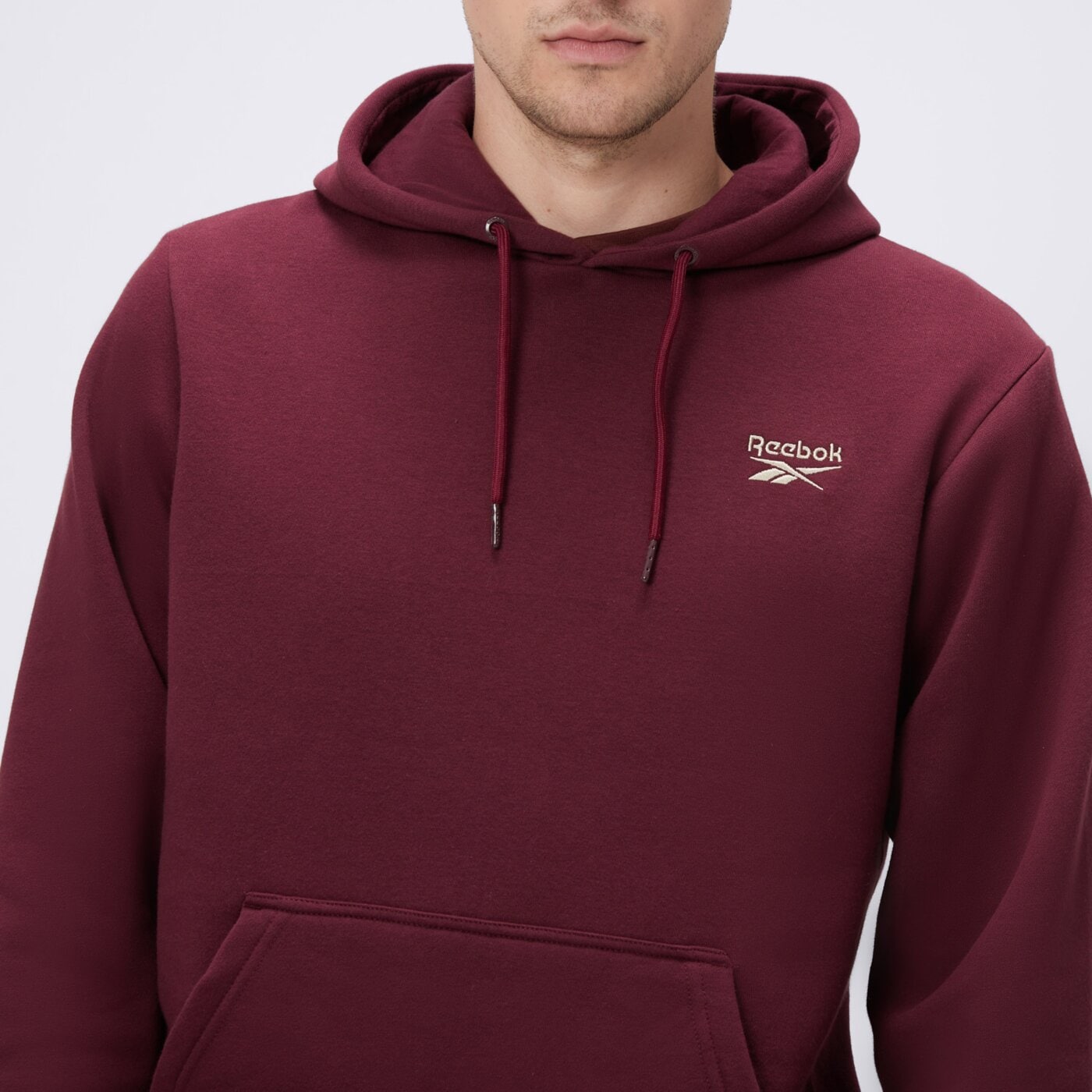 Bluza męska REEBOK BLUZA Z KAPTUREM RANDY rk25110mgm100050 kolor bordowy