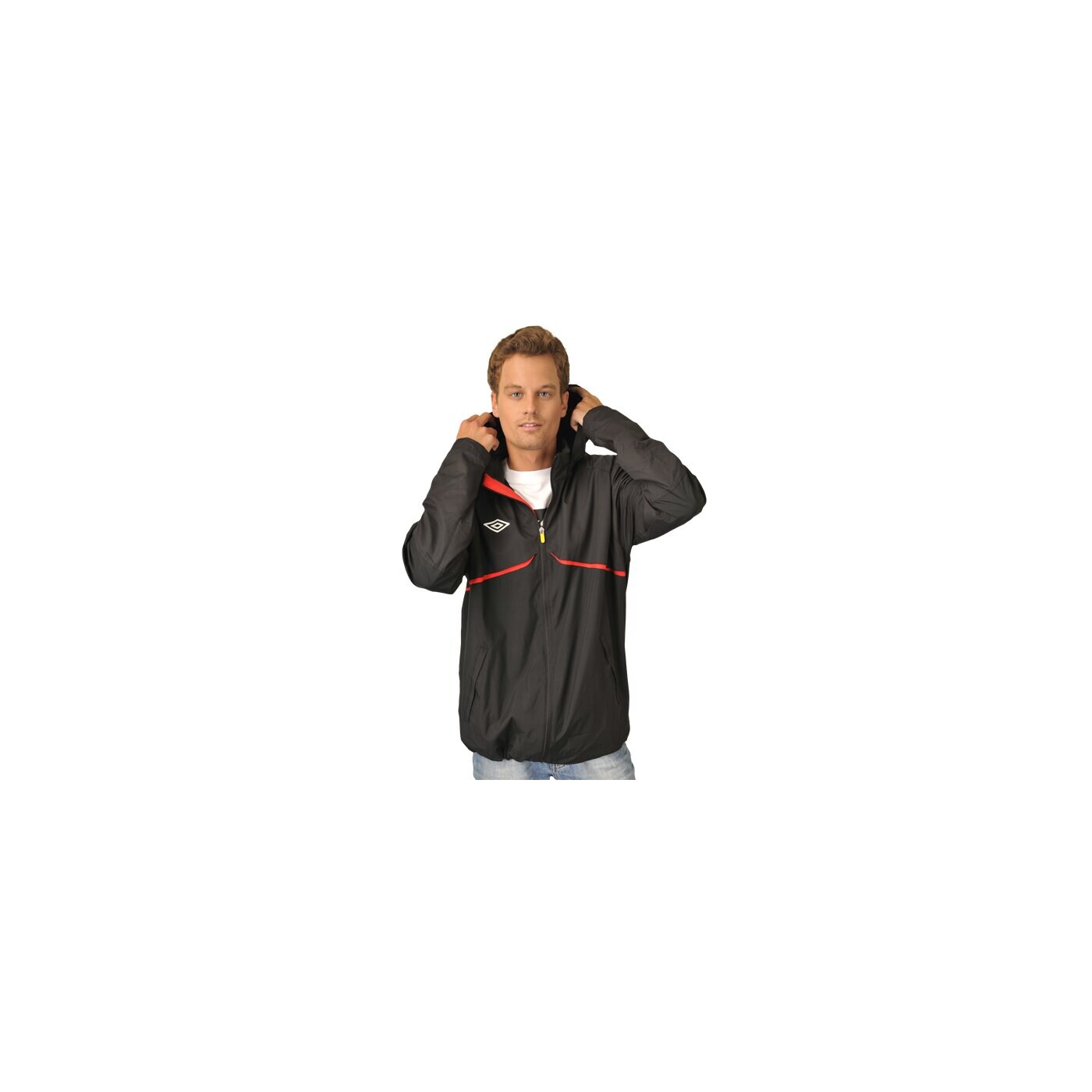 Kurtka przejściowa męska UMBRO KURTKA GEOMETRA SHOWER JACKET 60809ucgd kolor czarny
