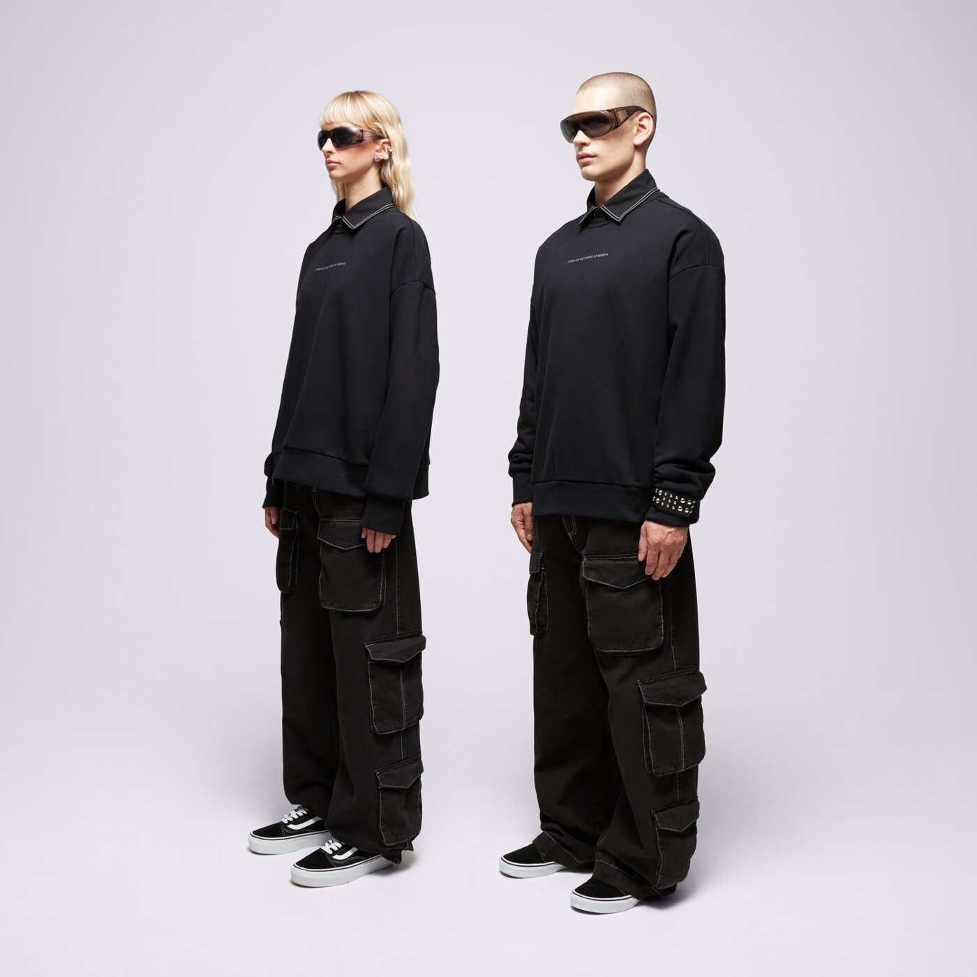 S.NOW JOB SIZEER CREWNECK “I DON'T KNOW” BLACK si123blu51001 kolor czarny