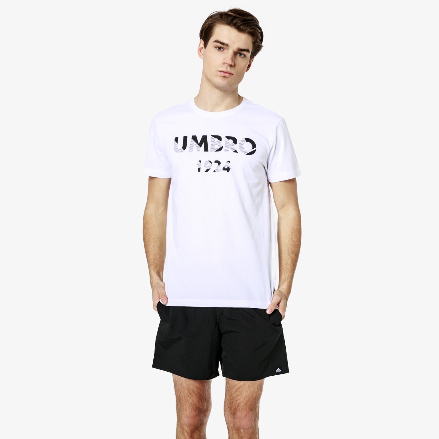 Koszulka męska UMBRO T-SHIRT SS MOKAT ul19tsm13001 kolor biały