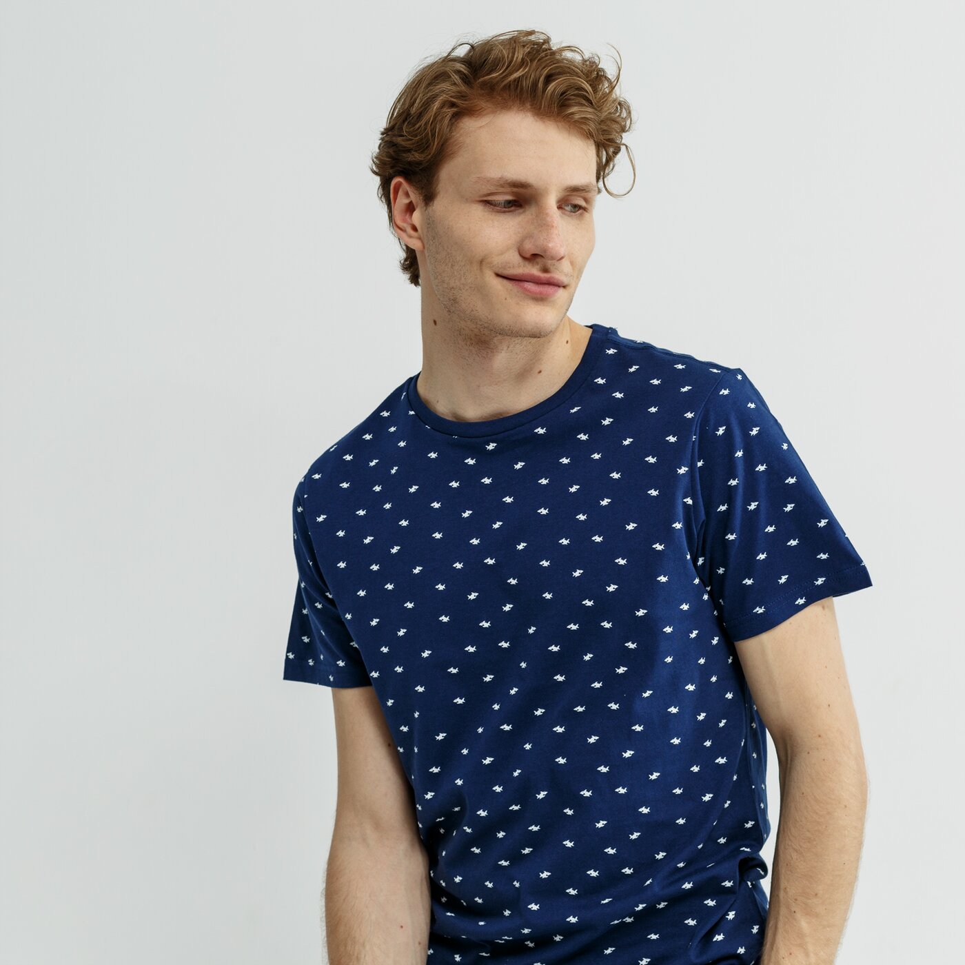 Koszulka męska FEEWEAR T-SHIRT SS YOPAL fw19tsm60001 kolor granatowy