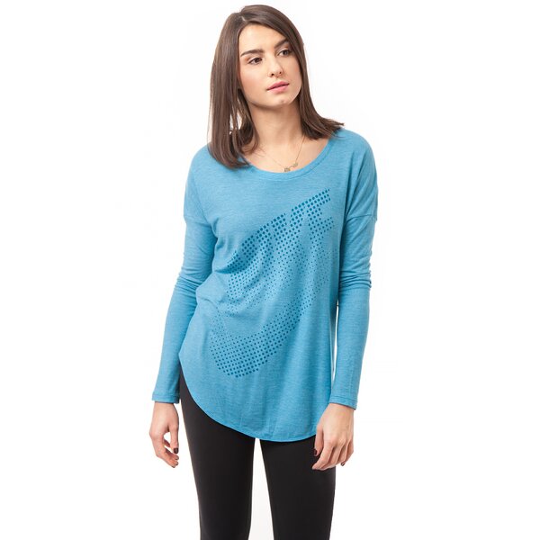 Bluza damska NIKE BLUZA LS TEE TP 642753413 kolor niebieski