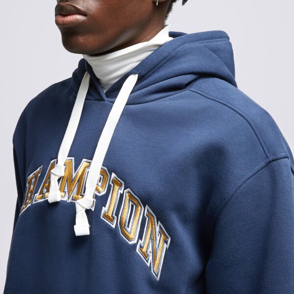Bluza męska CHAMPION BLUZA Z KAPTUREM HOODED SWEATSHIRT 219174bs561 kolor granatowy