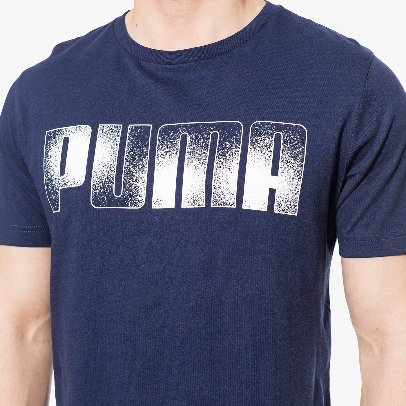 Koszulka męska PUMA T-SHIRT SS BRAND 59486906 kolor granatowy