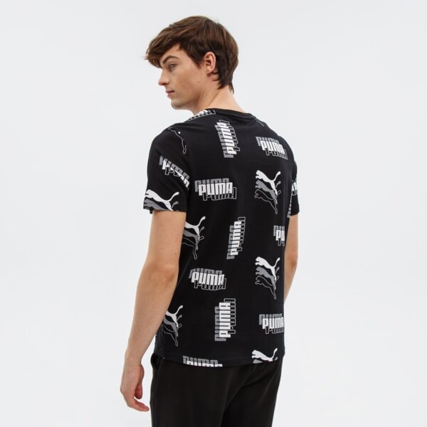Koszulka męska PUMA T-SHIRT SS POWER AOP 847383 01 kolor czarny