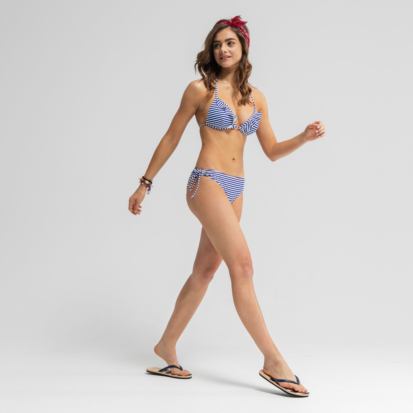 Strój kąpielowy damski LOTTO DÓŁ KOSTIUMU KĄPIELOWEGO OMODEO lo19swd07002 kolor granatowy