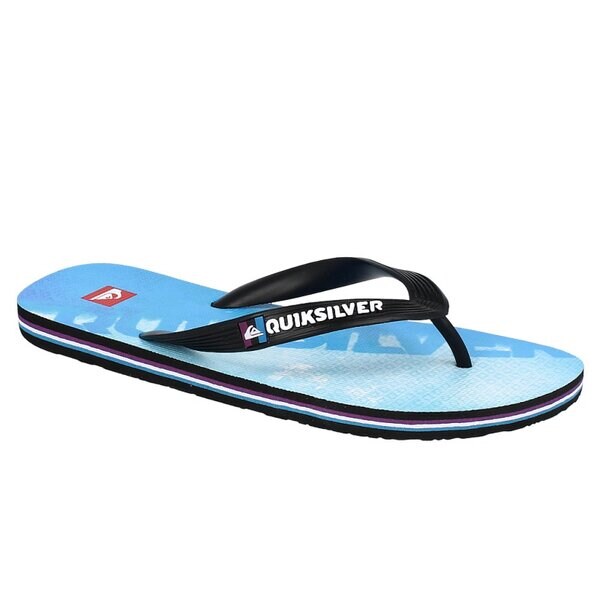 Klapki męskie QUIKSILVER MOLOKAI STAMP  krmsl043bwus kolor niebieski