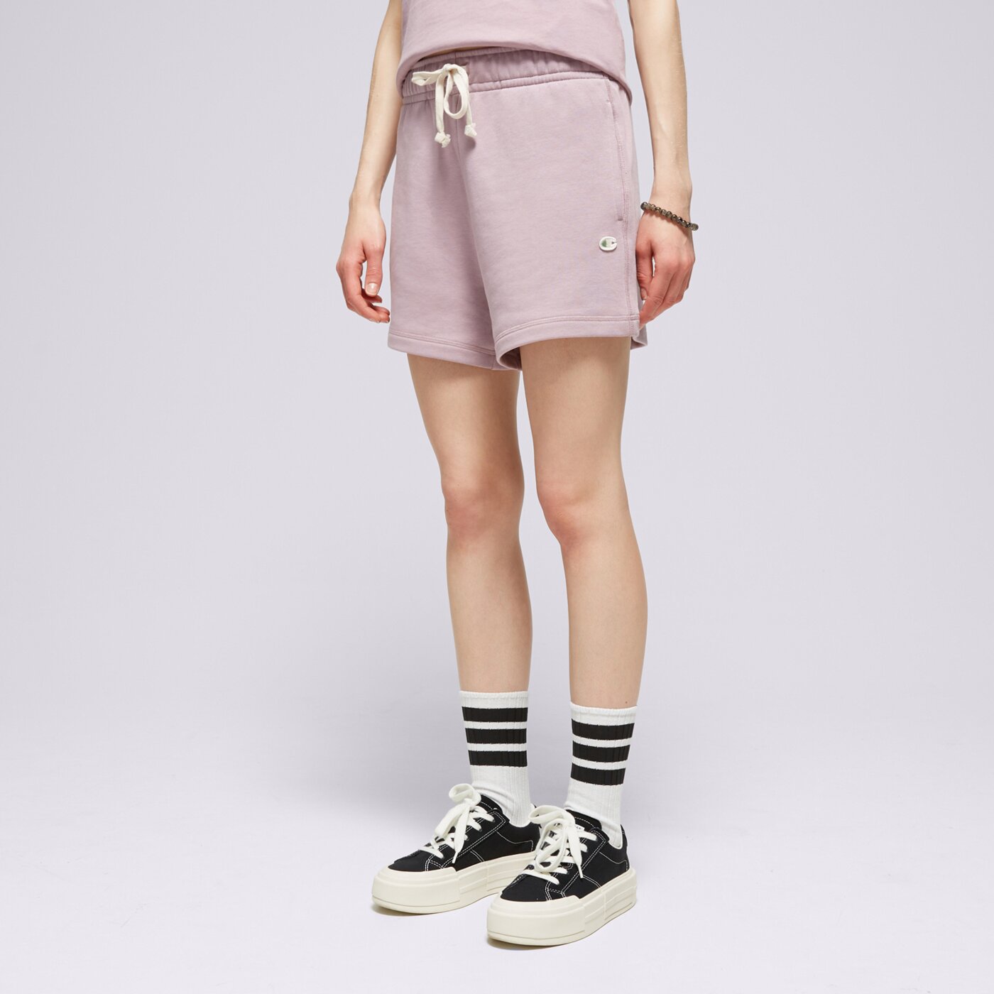 Spodenki damskie CHAMPION SZORTY BERMUDA-ECO FUTURE e10009ps162 kolor fioletowy