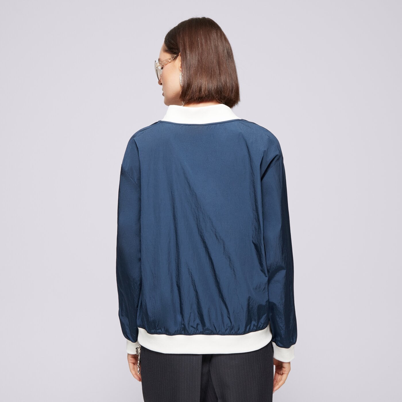 Bluza damska NIKE BLUZA W NSW ESSTL WVN UV LS VNCK CRW fv7649-480 kolor granatowy