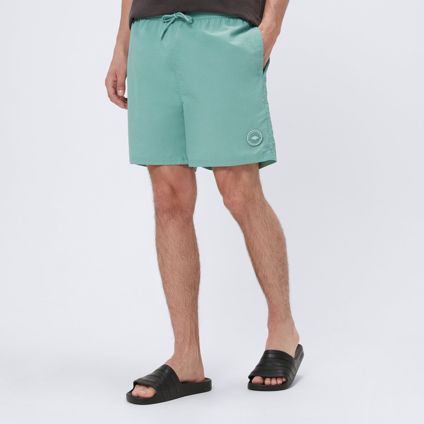 Kąpielówki męskie UMBRO SZORTY ESS SWIM ul125kom01003 kolor zielony