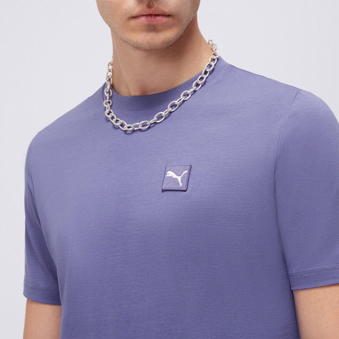 Koszulka męska PUMA T-SHIRT ESS ELEVATED 68472646 kolor niebieski