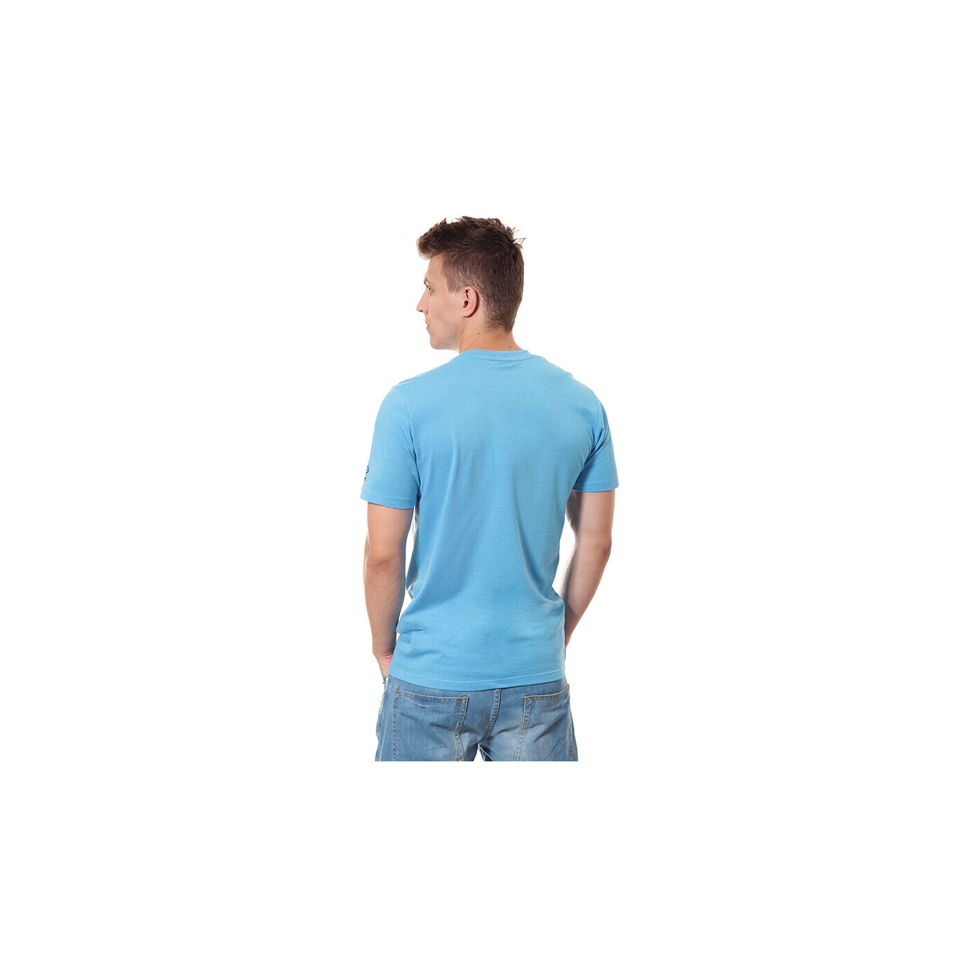 Koszulka męska UMBRO T-SHIRT GRAPHIC FTBL TEE 62582ucp1 kolor niebieski