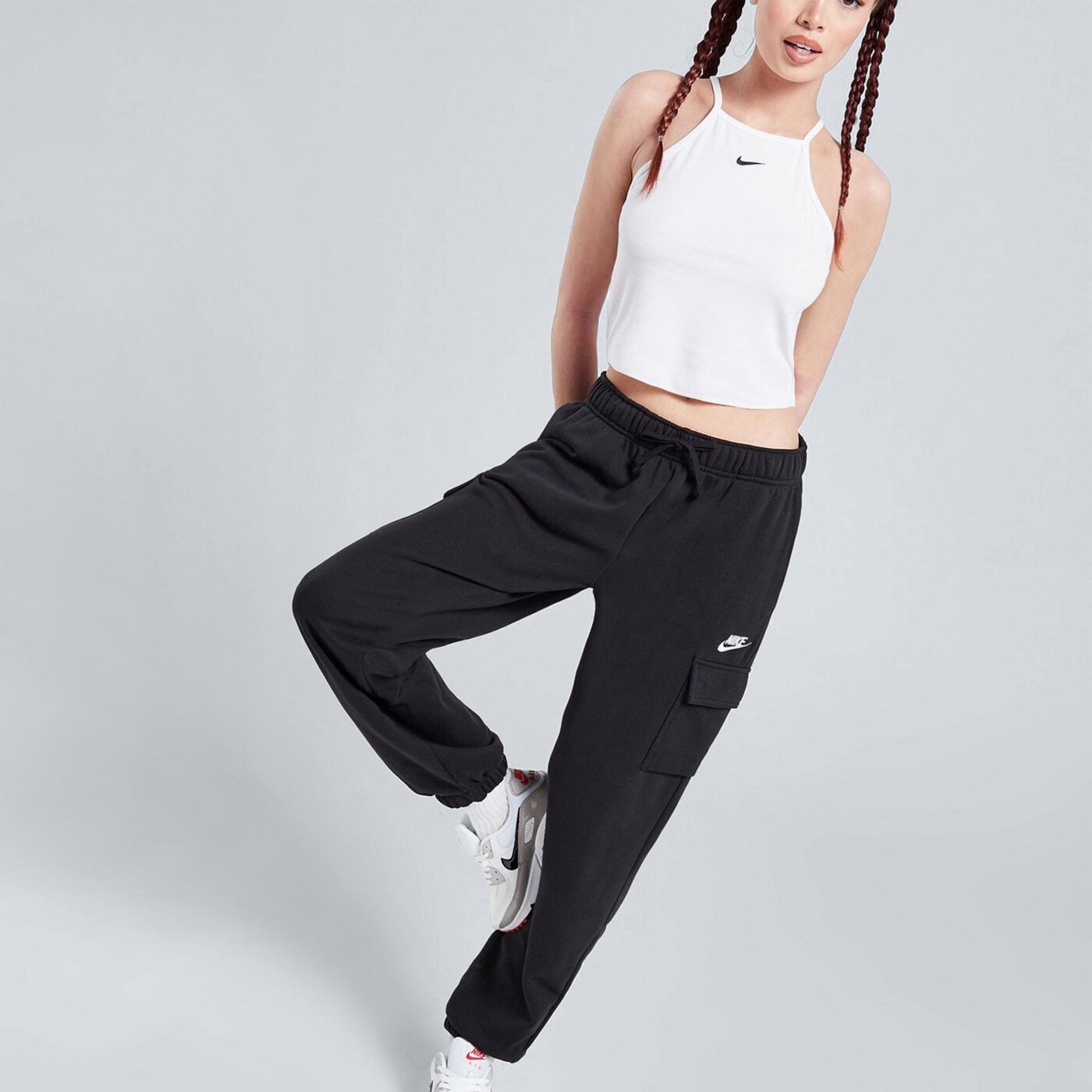 Koszulka damska NIKE T-SHIRT W NSW ESSNTL RIB CAMI TANK TEE dv7960-100 kolor biały