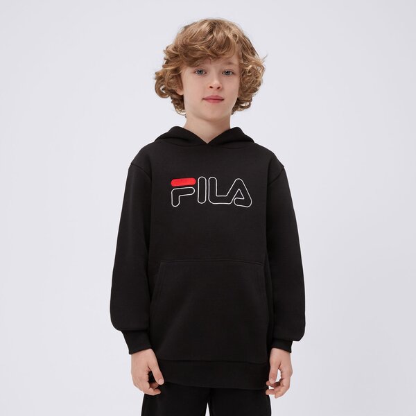 Bluza dziecięca FILA BLUZA Z KAPTUREM FILA CHAOS BLK fw23jdk002chaosblk kolor czarny