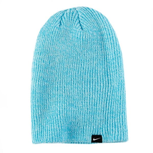 Czapka zimowa damska NIKE CZAPKA ZIMOWA HEATHER KNIT BEANIE 507593402 kolor niebieski