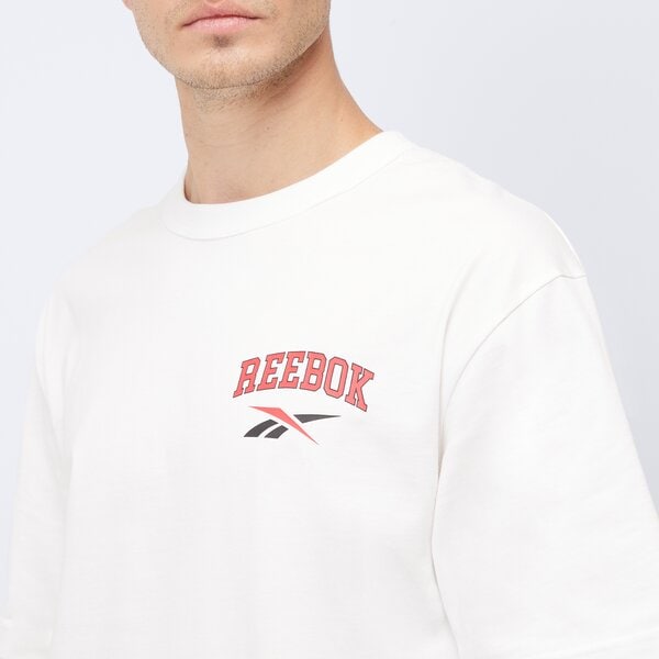 Koszulka męska REEBOK T-SHIRT GS HS GUARANTEED TEE 100218838 kolor biały