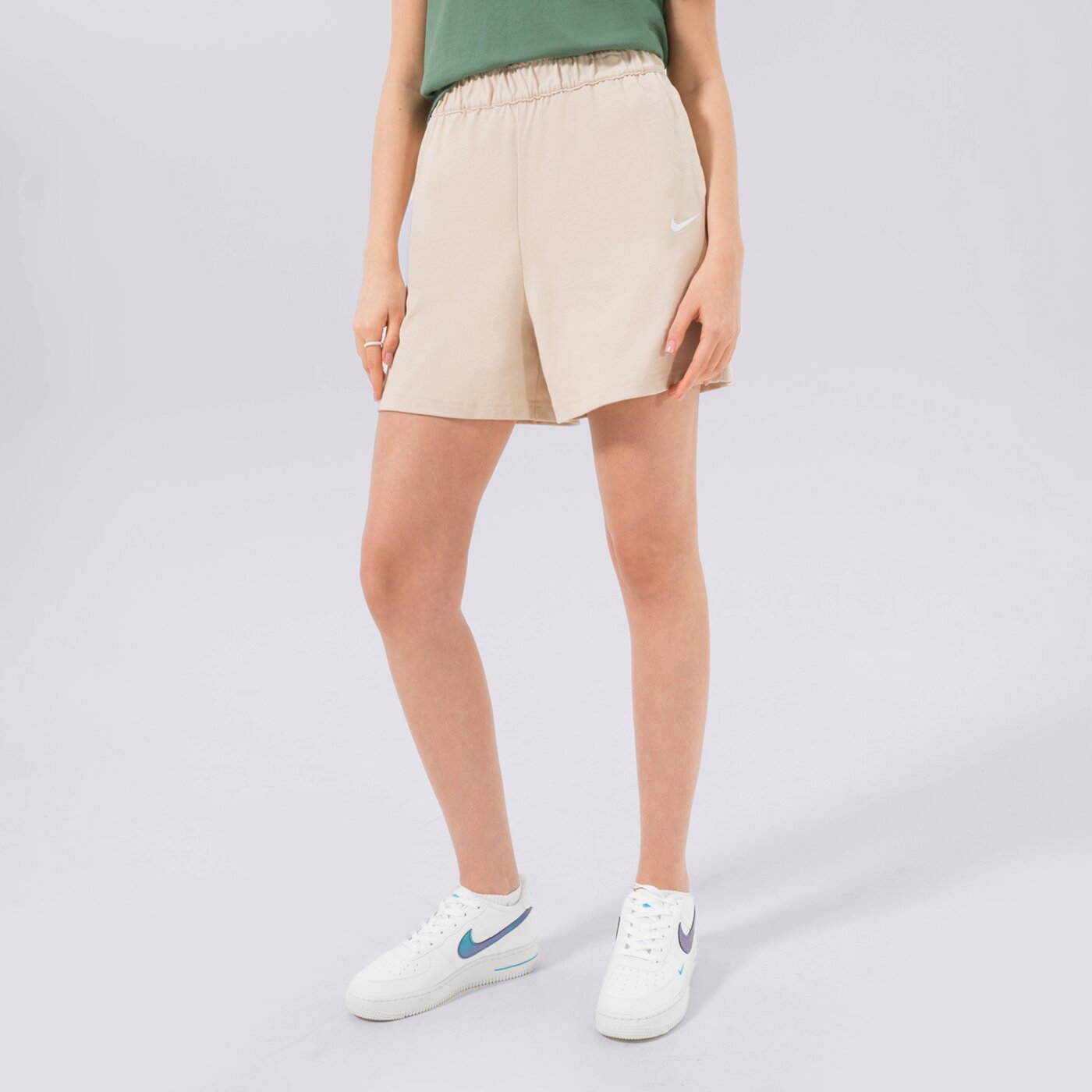 Spodenki damskie NIKE SZORTY dm6728-126 kolor beżowy