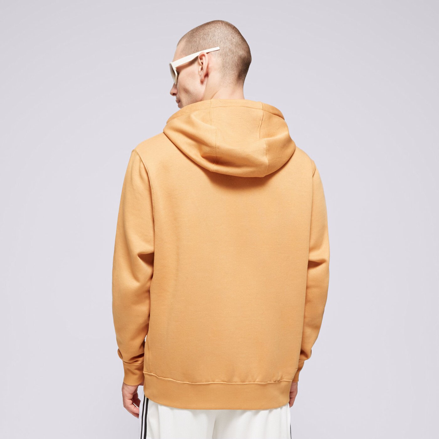 Bluza męska NIKE BLUZA Z KAPTUREM SPORTSWEAR CLUB FLEECE bv2654-224 kolor brązowy