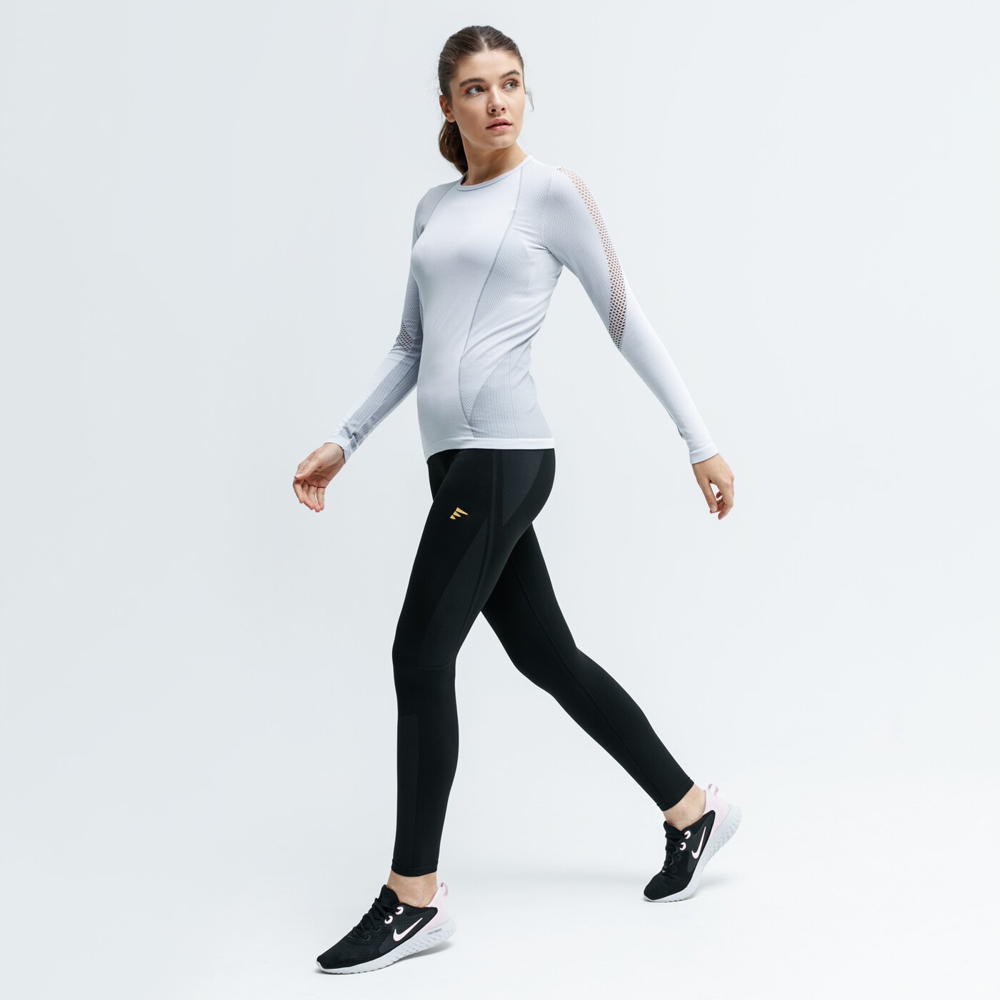 Spodnie dresowe damskie FEEWEAR LEGGINGS TERMICZNE SEAL fw39bid51002 kolor czarny