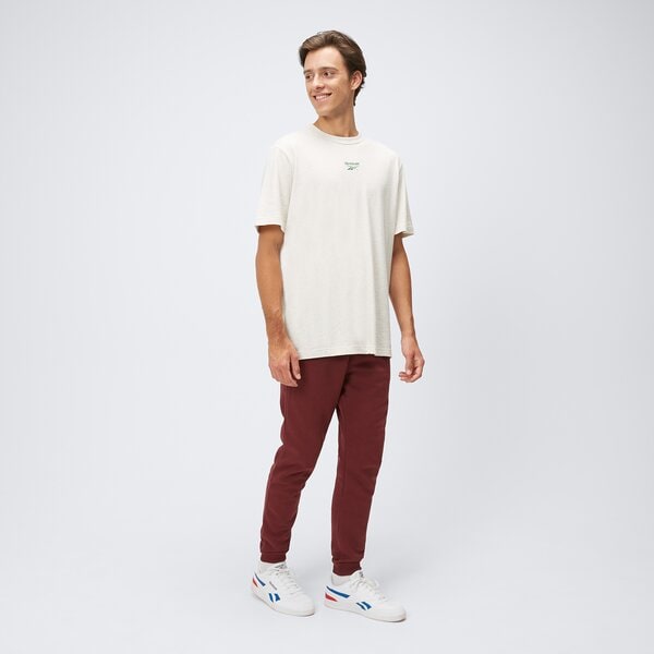 Spodnie dresowe męskie REEBOK SPODNIE REEBOK IDENTITY FLEECE JOGGER 100071033 kolor bordowy