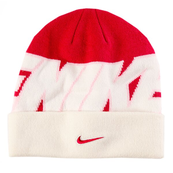 Czapka zimowa damska NIKE CZAPKA Z CUFFED BEANIE YTH 546177661 kolor czerwony