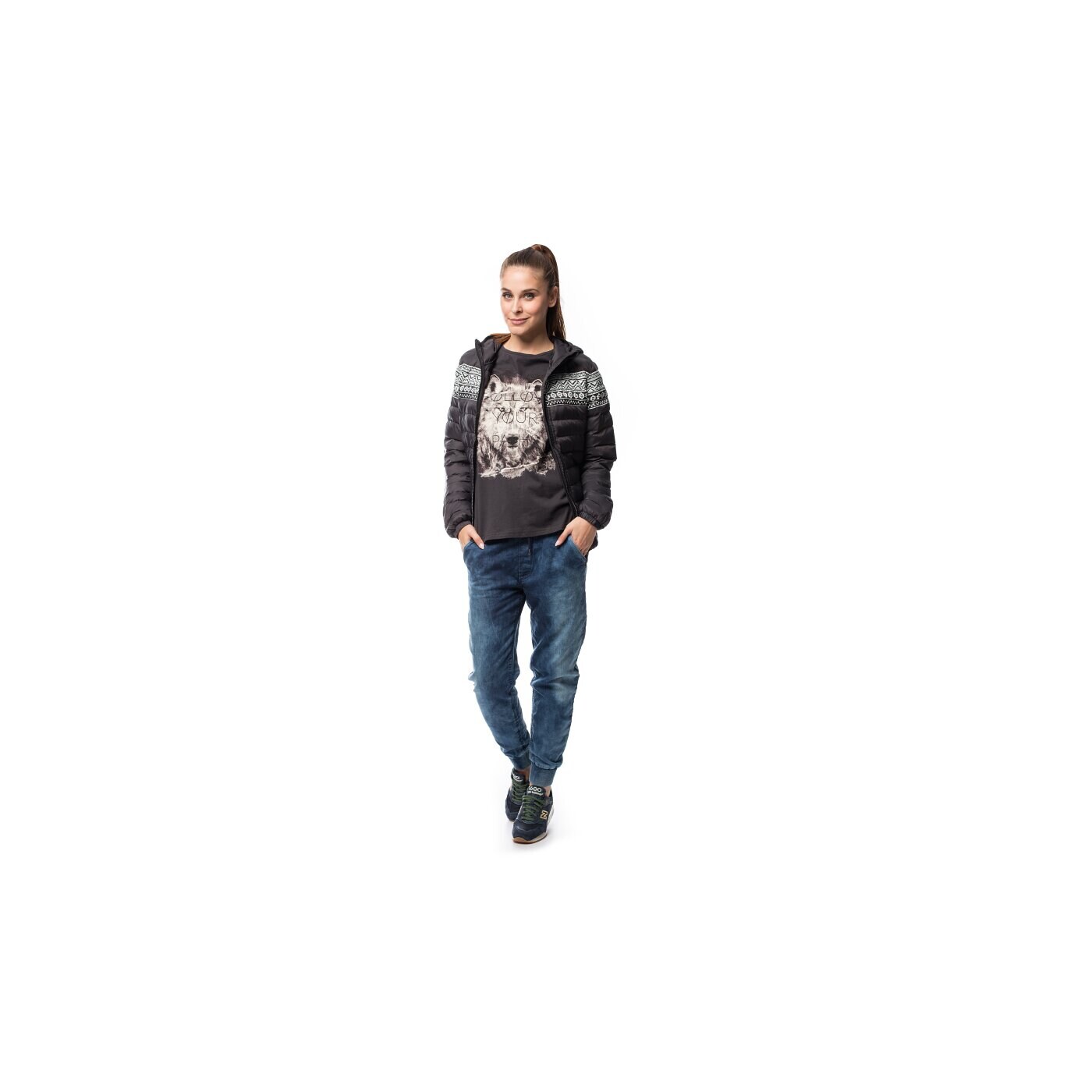 Kurtka zimowa damska FEEWEAR KURTKA HIKO fw35kud04001 kolor czarny