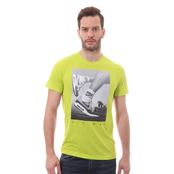 Koszulka męska NIKE T-SHIRT TEE-RU AIR MAX PHOTO 613099303 kolor zielony