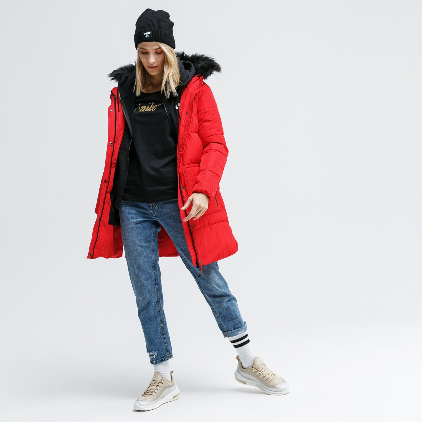 Koszulka damska NIKE T-SHIRT SS W NSW GLITTER 1 ci9365-010 kolor czarny