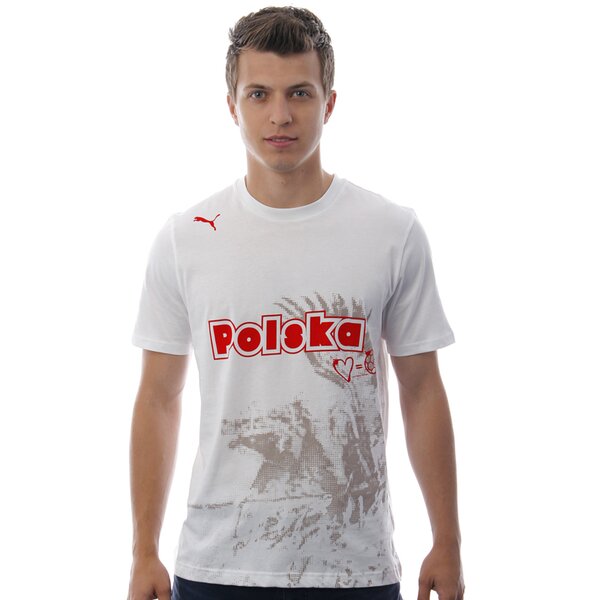 Koszulka męska PUMA T-SHIRT HUSSAR TEE 74095507 kolor biały