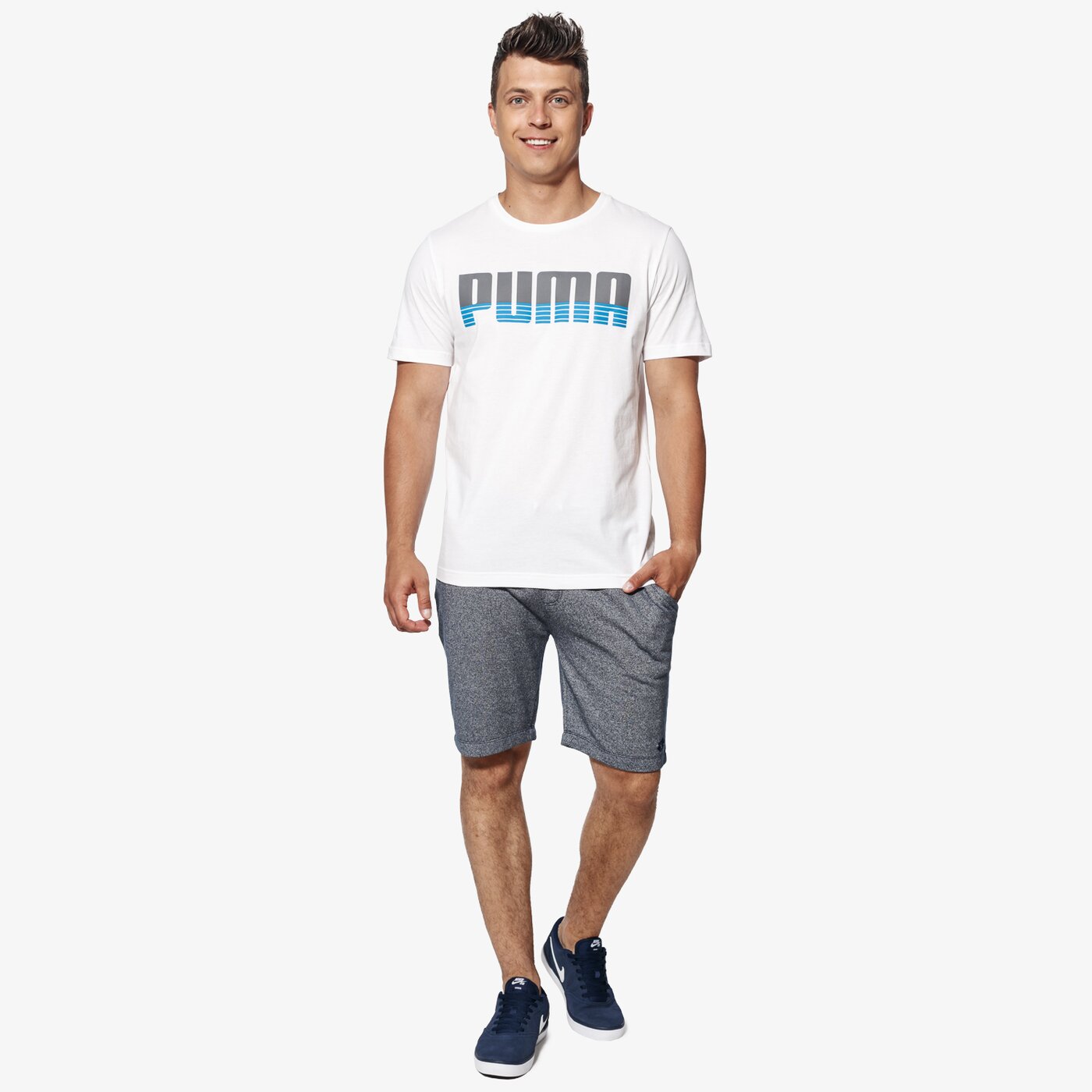 Koszulka męska PUMA T-SHIRT SS ACTIVE HERO 59504902 kolor biały