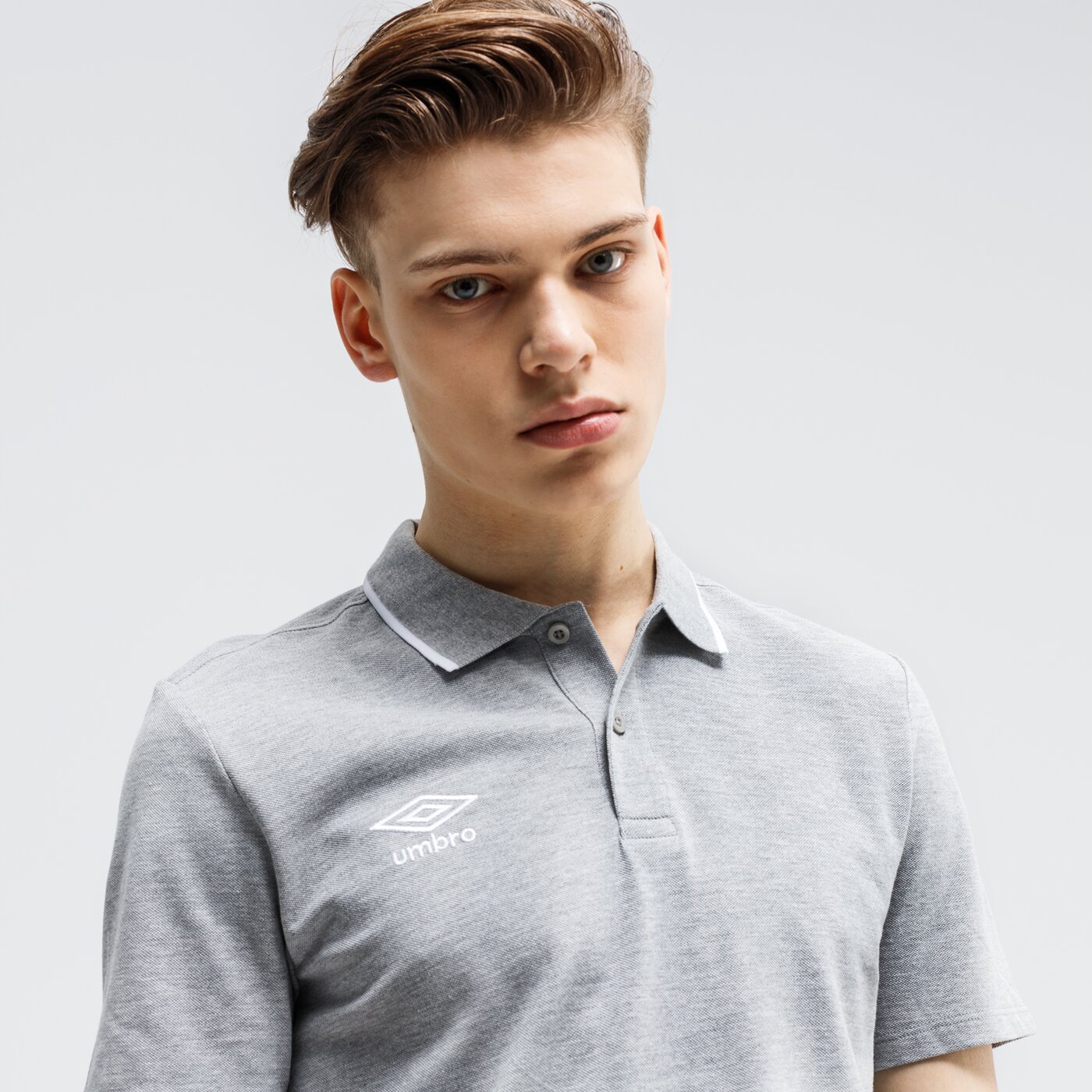 Koszulka polo męska UMBRO POLO FW PIQUE POLO 65703u-263 kolor szary