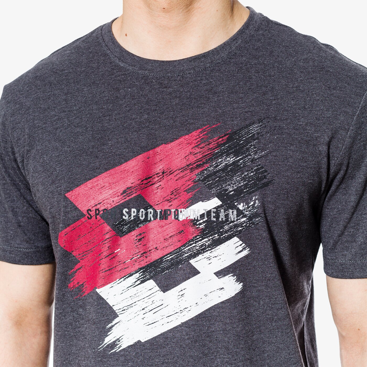 Koszulka męska LOTTO T-SHIRT SS SPORTLOGO lo18tsm12002 kolor szary