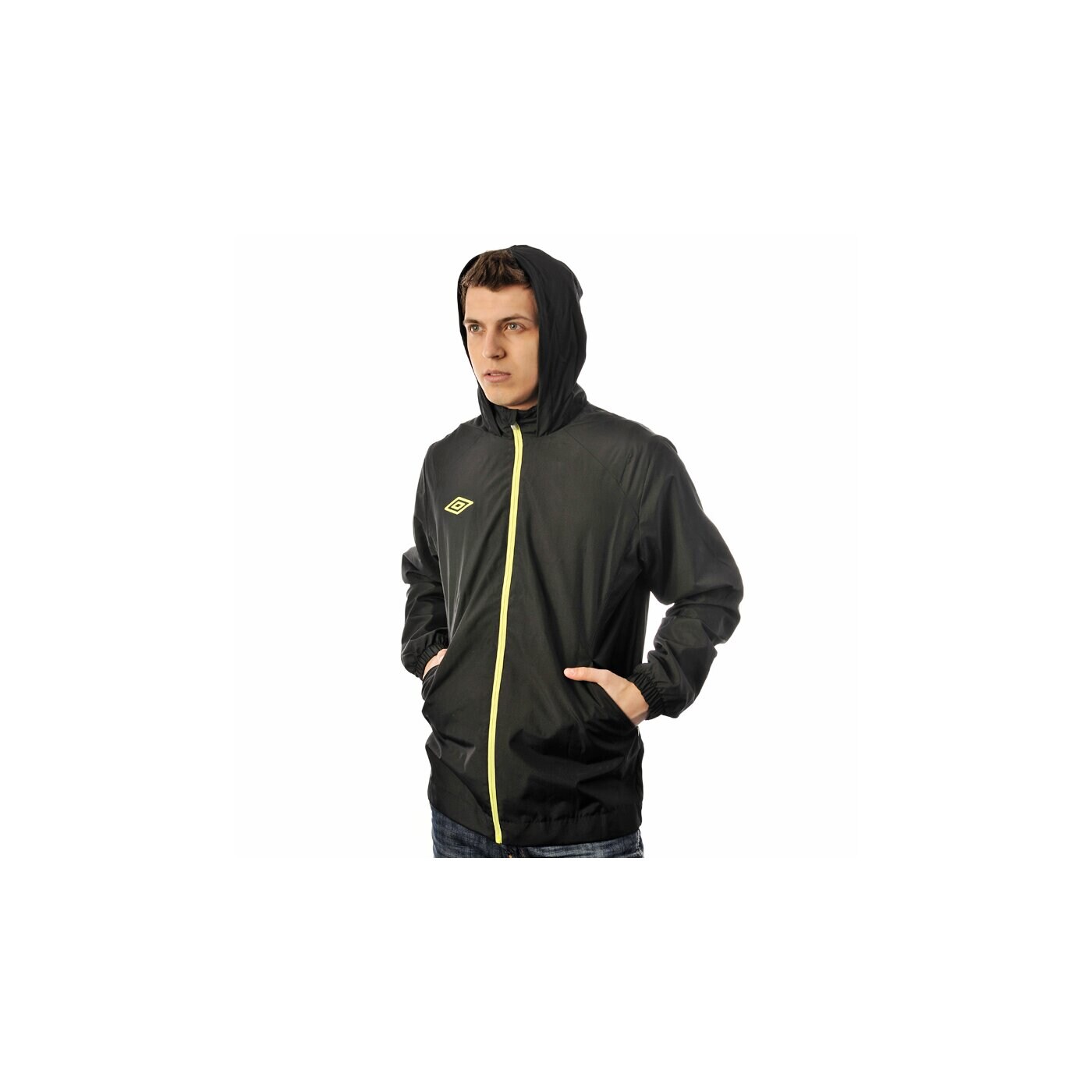 Kurtka przejściowa męska UMBRO KURTKA GEOMETRA SHOWER JKT 61138uklm kolor czarny