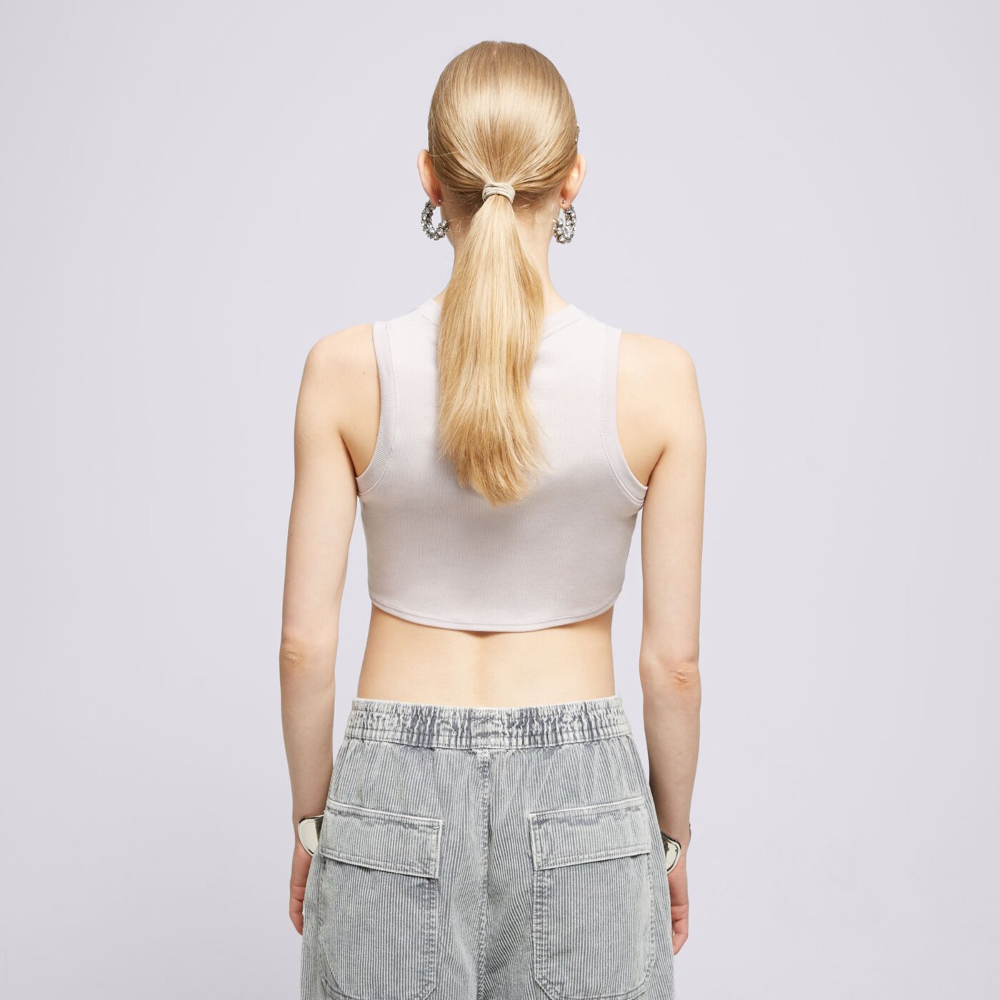 Koszulka damska NIKE T-SHIRT W NSW ESSNTL RIB CRP TANK fb8279-019 kolor różowy