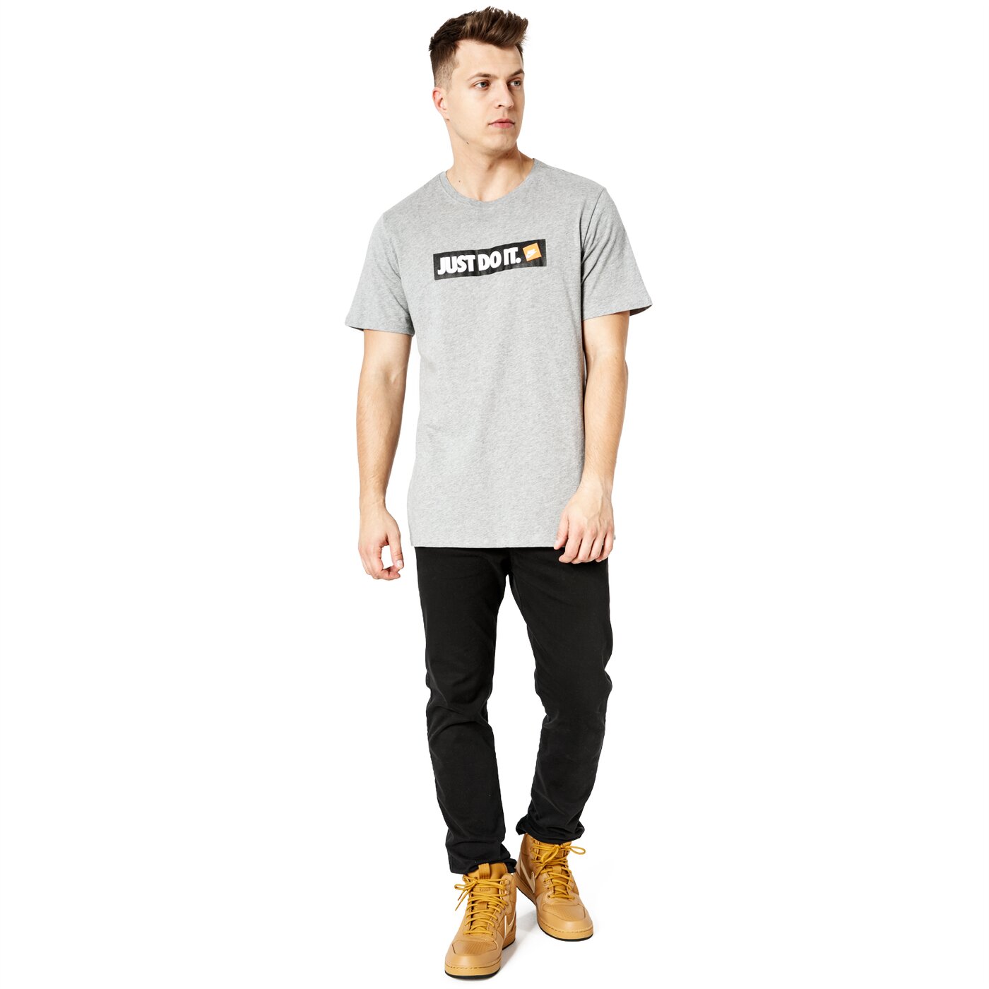 Koszulka męska NIKE T-SHIRT SS M NSW TEE HBR 1 aa6412-063 kolor szary