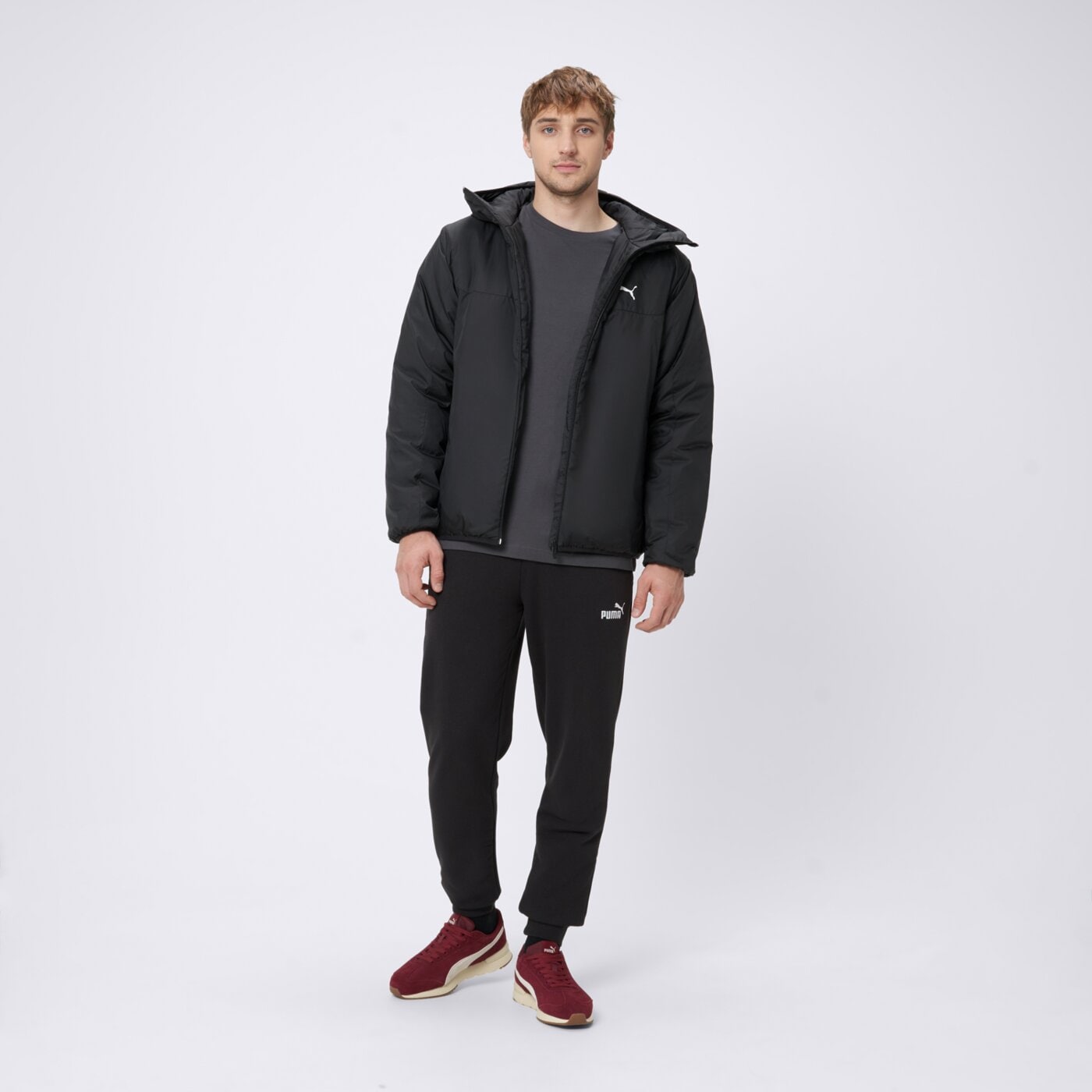 Kurtka zimowa męska PUMA KURTKA ESS LIGHT PADDED 68829601 kolor czarny