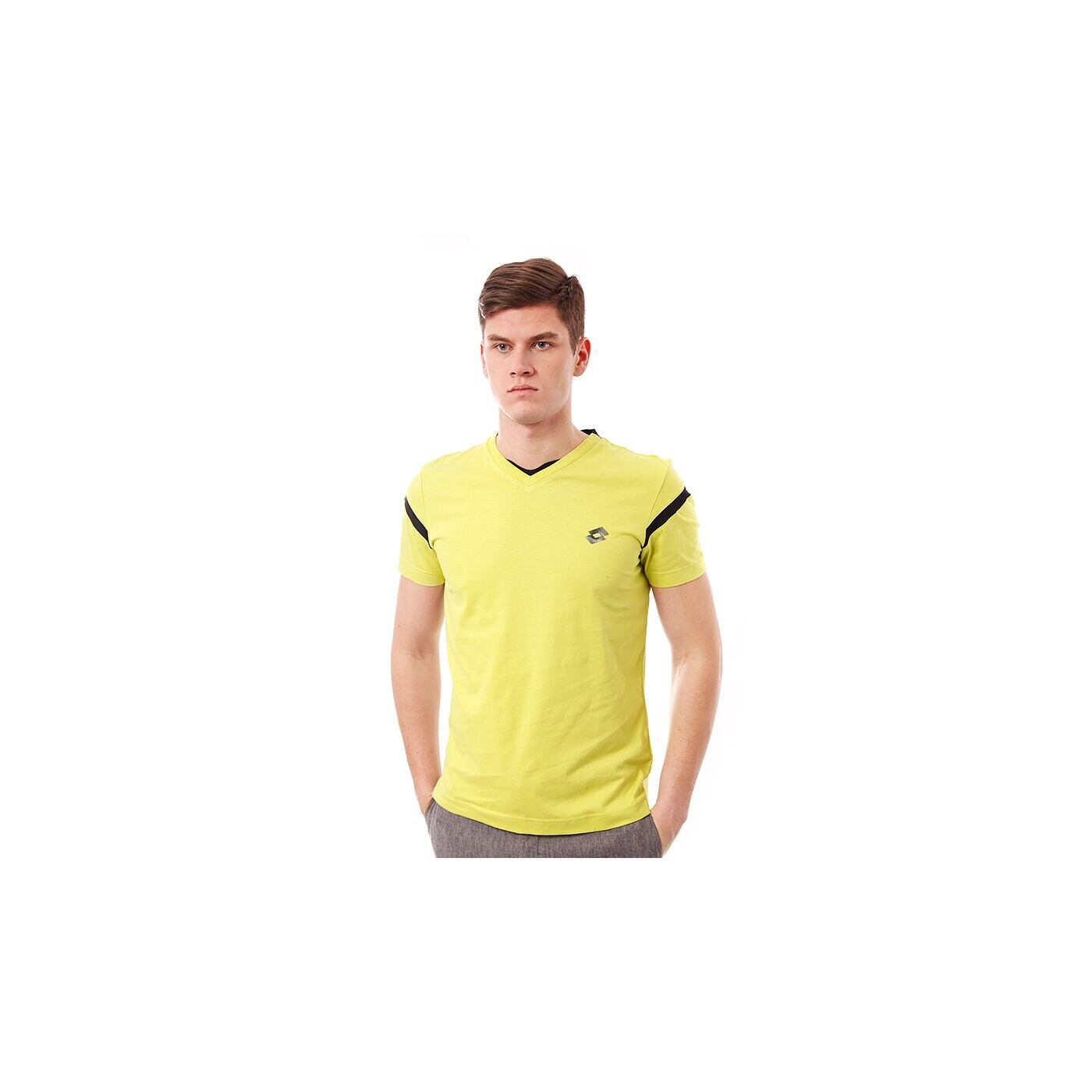 Koszulka męska LOTTO T-SHIRT TYLER VN q8973 kolor żółty