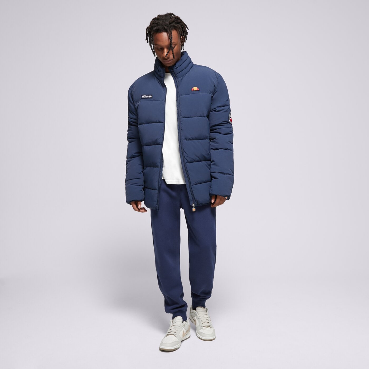 Kurtka zimowa męska ELLESSE KURTKA PUCHOWA NEBULA PADDED JACKET NAVY shr12789429 kolor granatowy