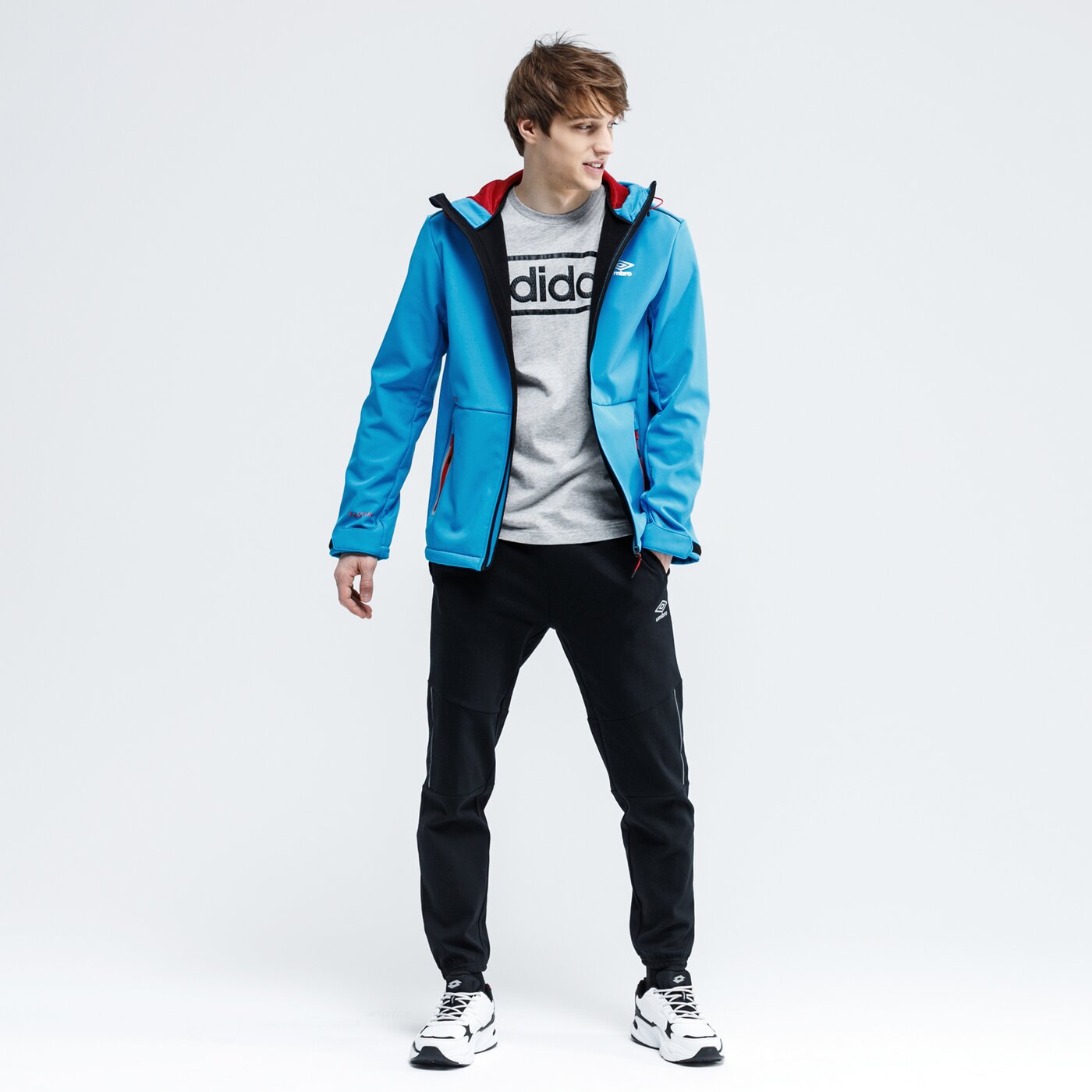 Kurtka przejściowa męska UMBRO KURTKA VEBO ul120kum18002 kolor niebieski