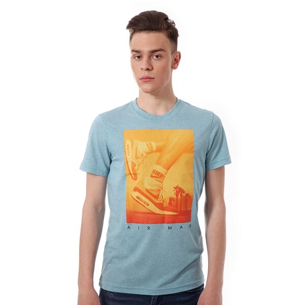 Koszulka męska NIKE T-SHIRT TEE-RU AIR MAX PHOTO 613099318 kolor niebieski