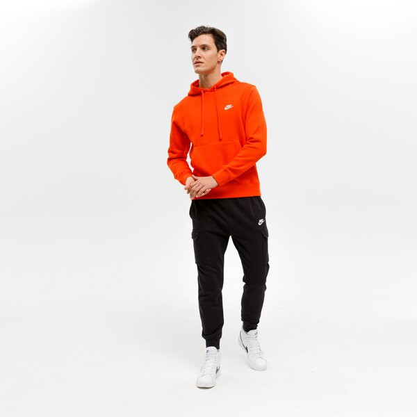 Bluza męska NIKE BLUZA Z KAPTUREM SPORTSWEAR CLUB FLEECE bv2654-891 kolor pomarańczowy