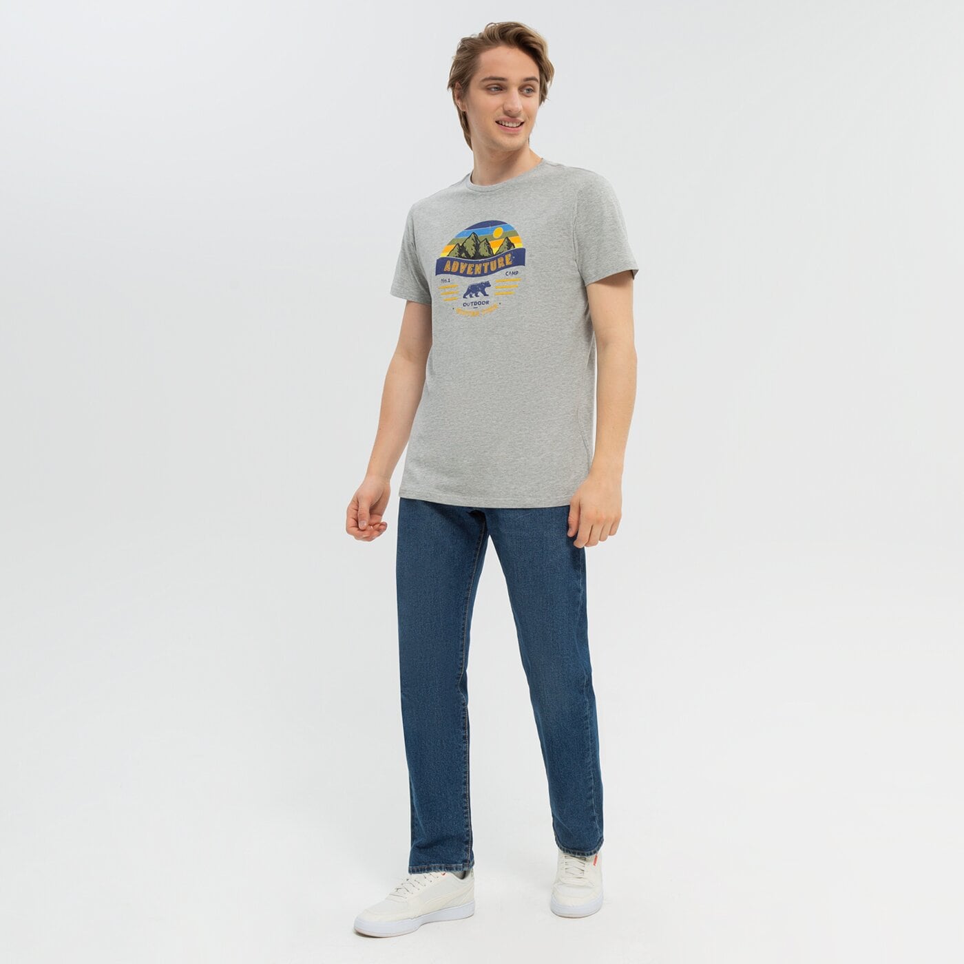 Koszulka męska UP8 T-SHIRT PREMONT up322tsm27001 kolor szary