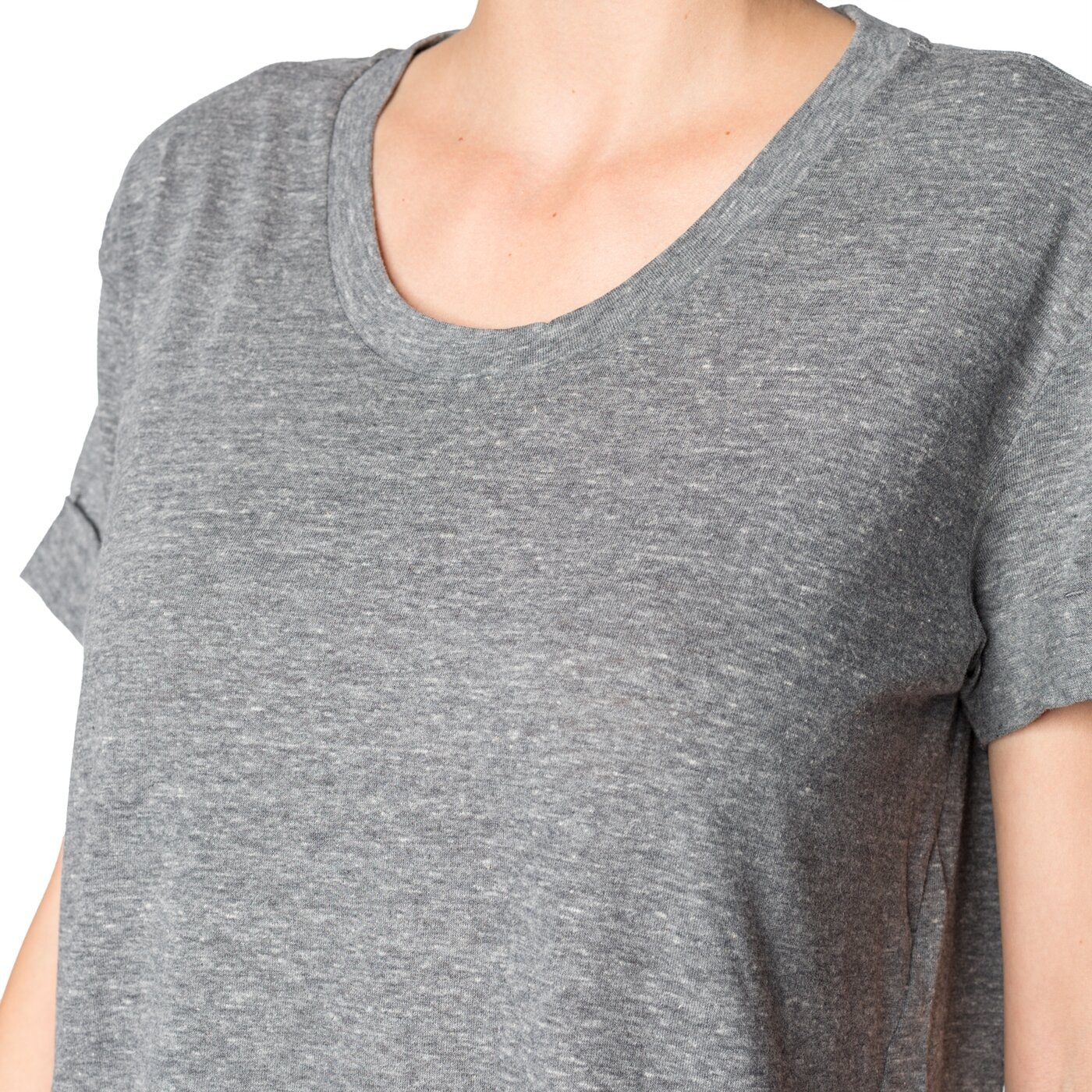 Koszulka damska ADIDAS T-SHIRT SS 3S BOYFRIEND ay0183 kolor szary