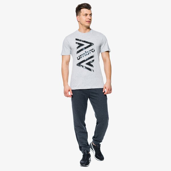 Spodnie dresowe męskie UMBRO SPODNIE HAZEL ul18spm01002 kolor szary