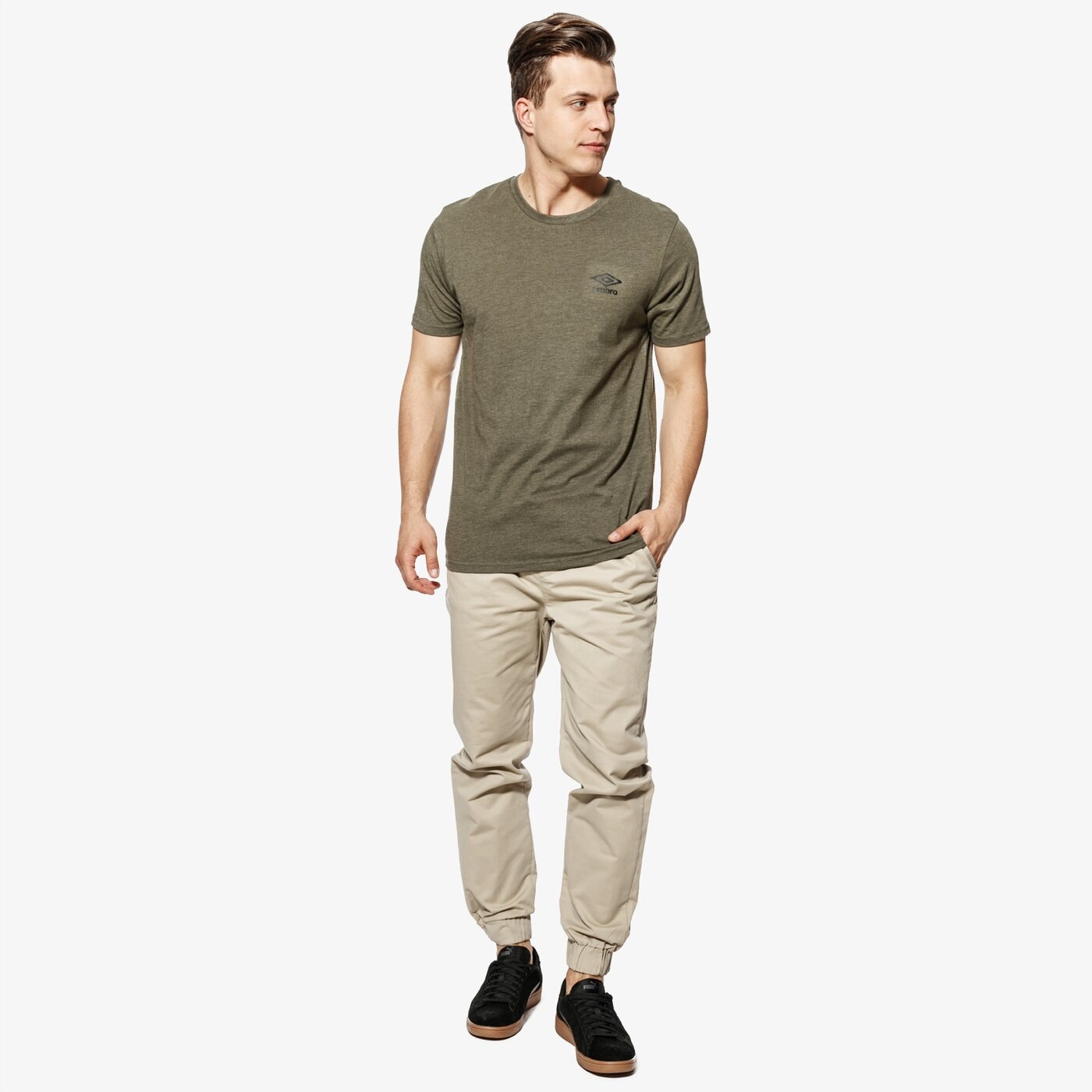 Spodnie dresowe męskie FEEWEAR SPODNIE MILO fw18spm12003 kolor beżowy