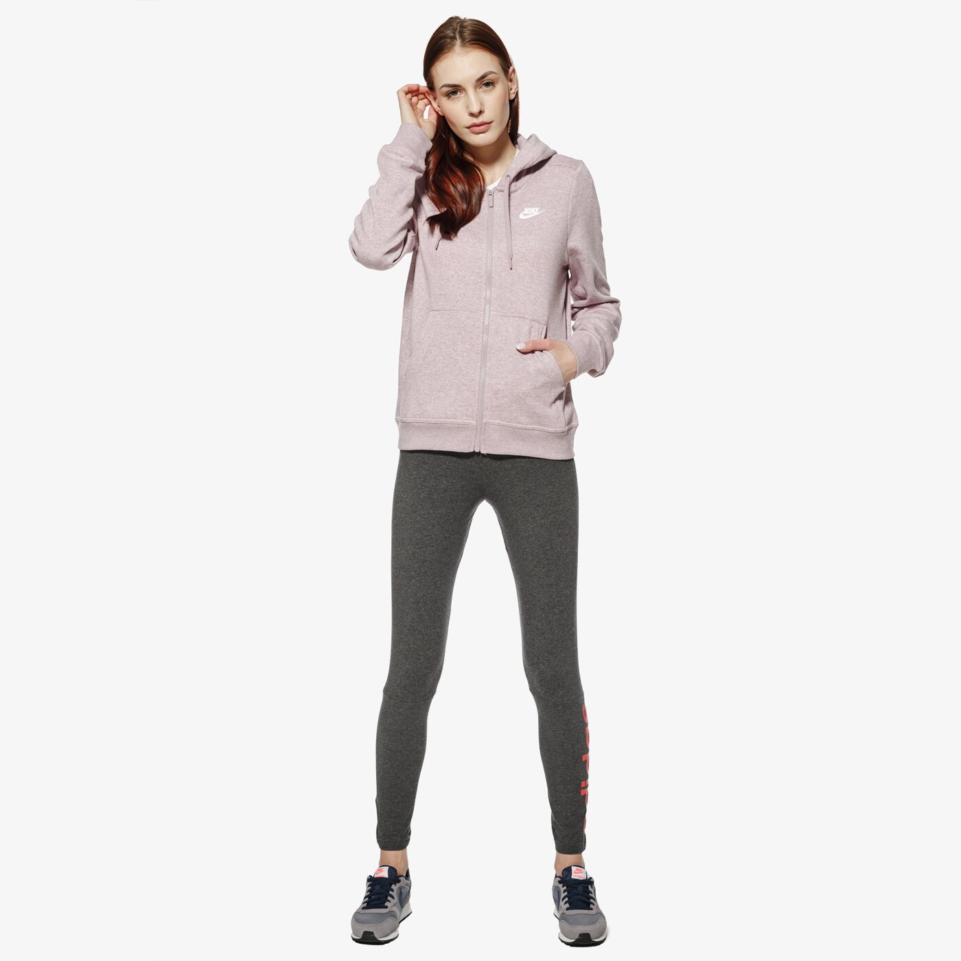 Spodnie dresowe damskie ADIDAS LEGGINGS ESS LIN cf8869 kolor szary
